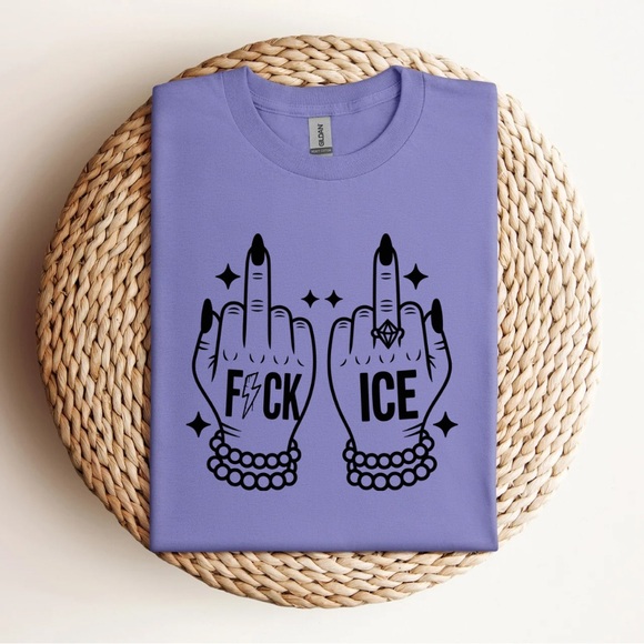 Handmade Tops - F*ck ICE T-Shirt
